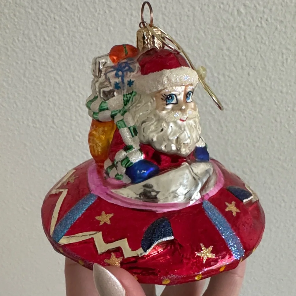 Christopher Radko Santa Claus UFO Ornament - Picture 6 of 10